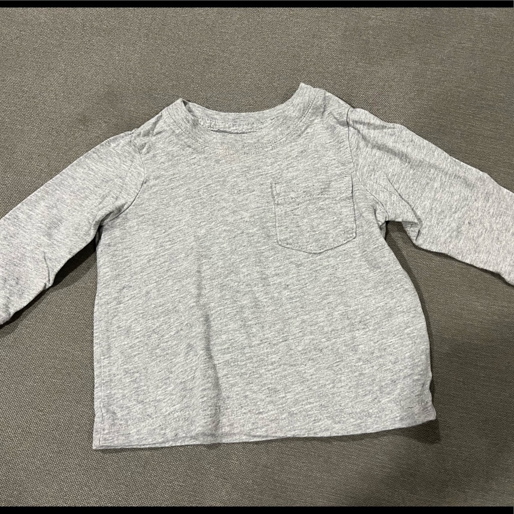 Grey Long Sleeve Tshirt, 6m